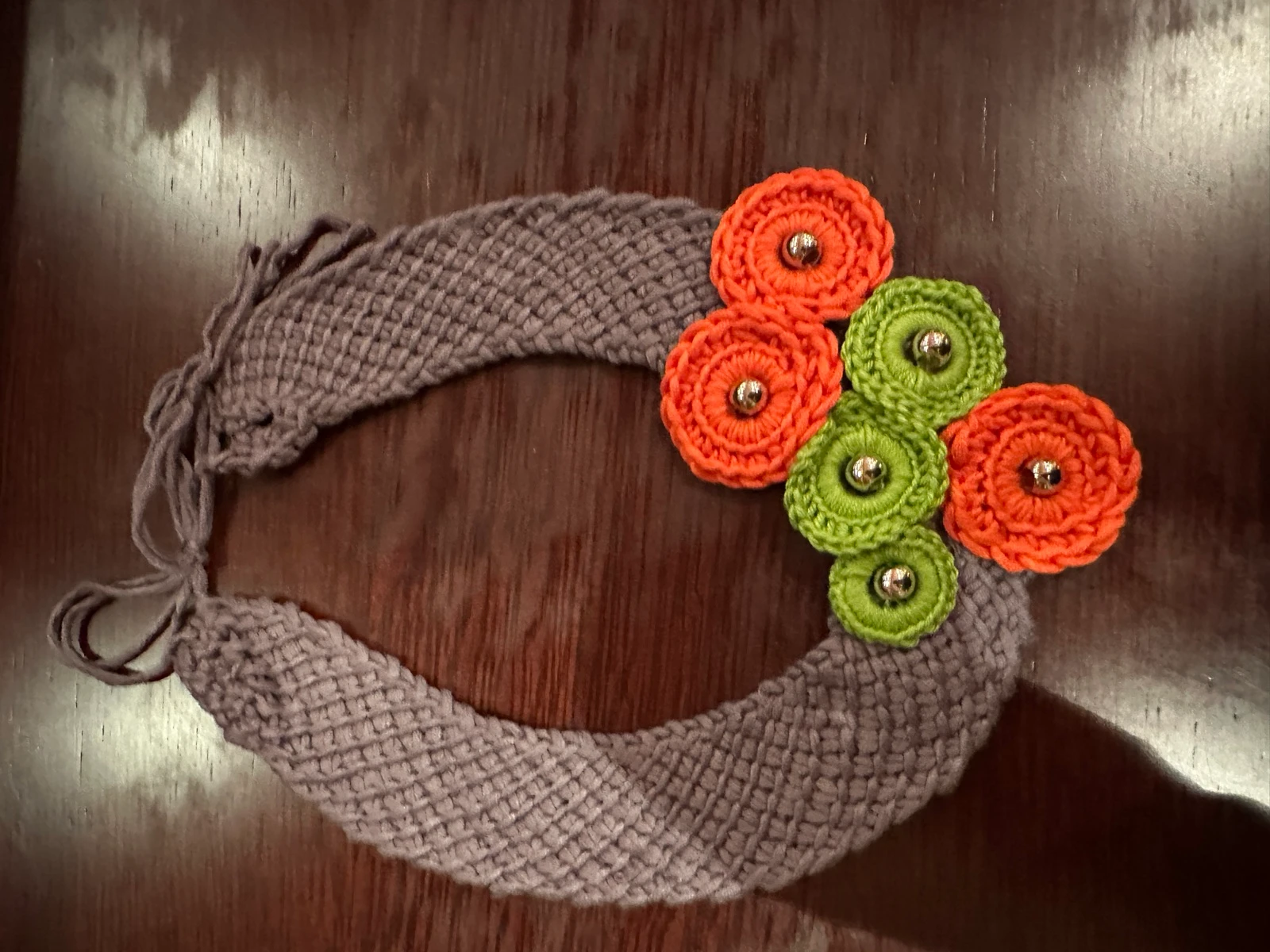Colar de crochê feito à mão – photo 7
